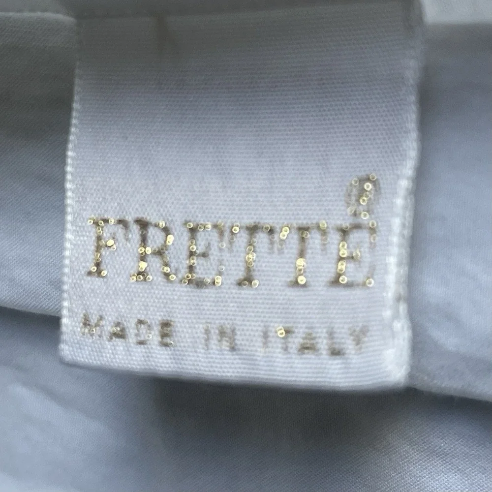 Frette Italy Pillow Shams Lot Of 4 Jacquard Embroidered Yellow White Luxury